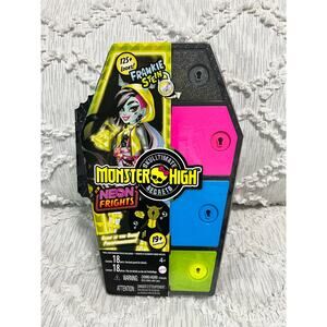 Monster High Frankie Stein Skulltimate Secrets Neon Frights 12.75" Doll